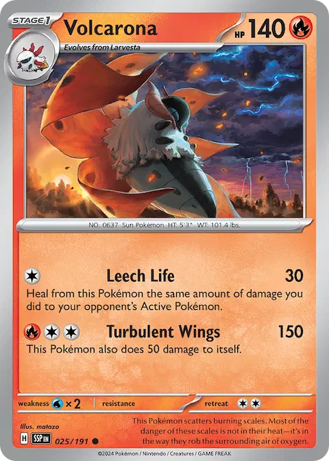 Volcarona, Surging Sparks 025/191
