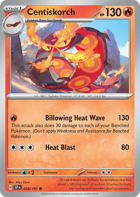 Centiskorch, Surging Sparks 028/191
