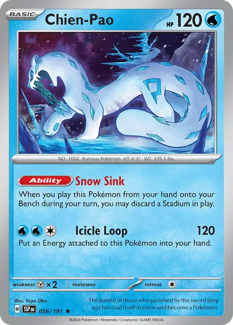 Chien-Pao, Surging Sparks 056/191