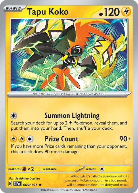 Tapu Koko, Surging Sparks 065/191