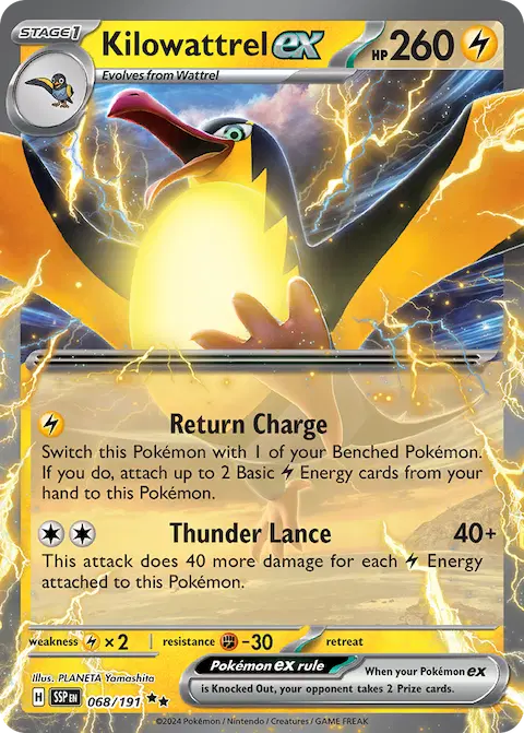 Kilowattrel ex, Surging Sparks 068/191