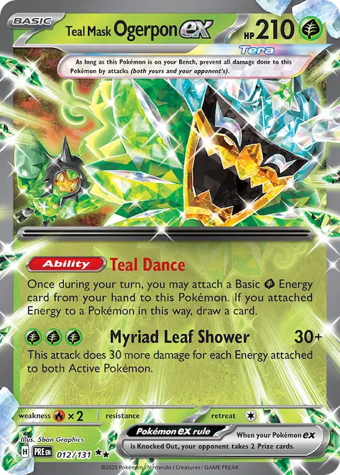 Teal Mask Ogerpon ex, Prismatic Evolutions 012/131