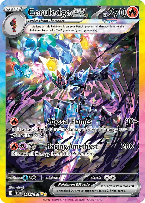 Ceruledge ex, Prismatic Evolutions 147/131
