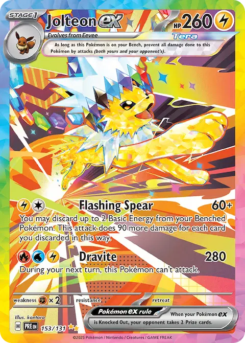 Jolteon ex, Prismatic Evolutions 153/131