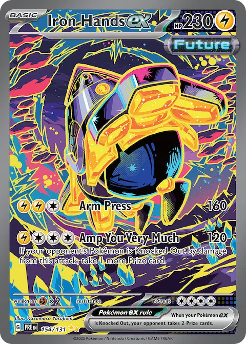 Iron Hands ex, Prismatic Evolutions 154/131