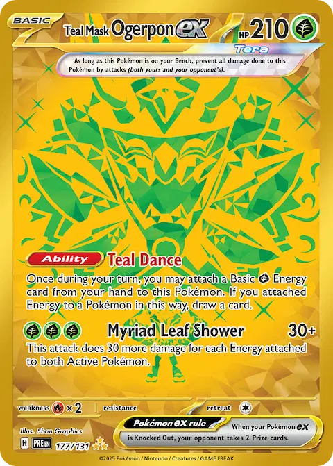 Teal Mask Ogerpon ex, Prismatic Evolutions 177/131