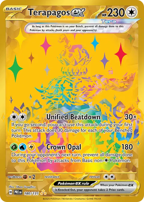 Terapagos ex, Prismatic Evolutions 180/131