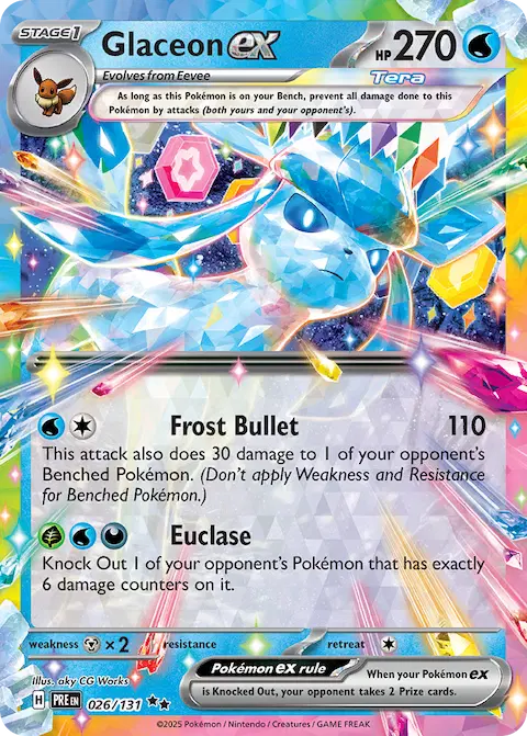 Glaceon ex, Prismatic Evolutions 026/131