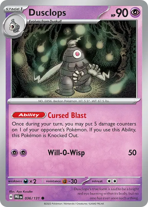 Dusclops, Prismatic Evolutions 036/131