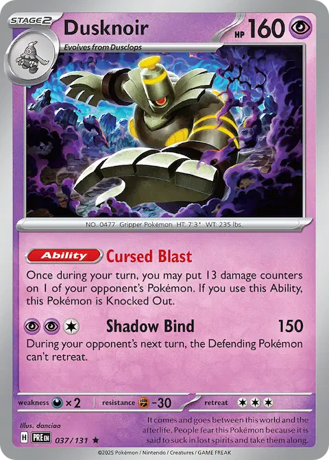 Dusknoir, Prismatic Evolutions 037/131
