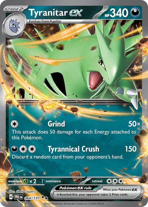 Tyranitar ex, Prismatic Evolutions 064/131