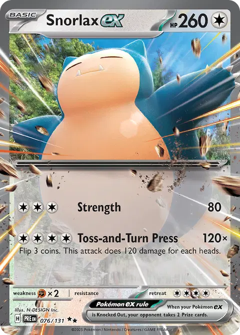 Snorlax ex, Prismatic Evolutions 076/131