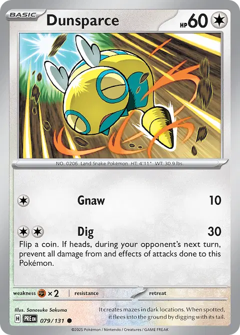 Dunsparce, Prismatic Evolutions 079/131
