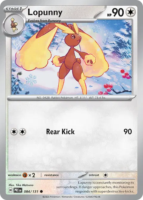 Lopunny, Prismatic Evolutions 084/131