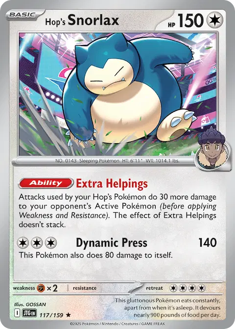 Hop's Snorlax, Journey Together 117/159