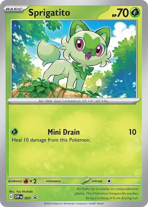 Sprigatito, SVP Black Star Promos 001/225