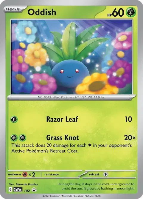 Oddish, SVP Black Star Promos 102/225