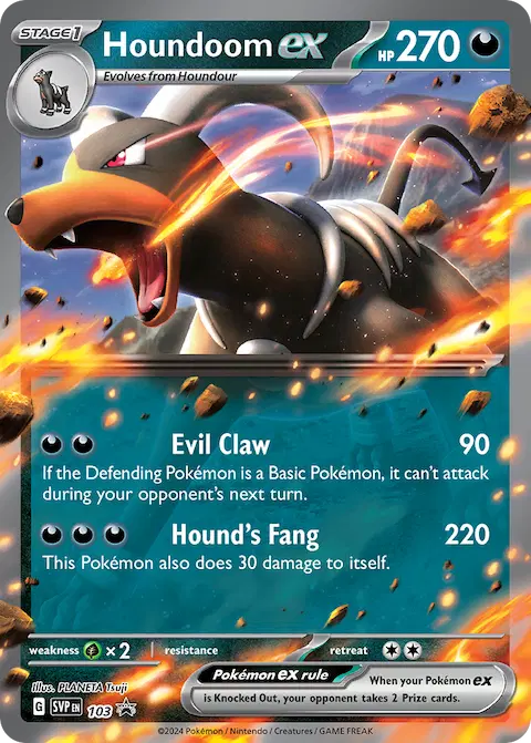 Houndoom ex, SVP Black Star Promos 103/225