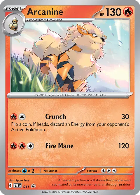 Arcanine, SVP Black Star Promos 011/225