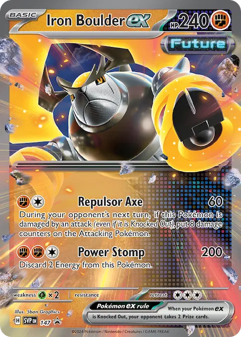 Iron Boulder ex, SVP Black Star Promos 147/225