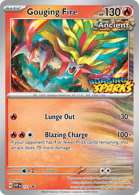 Gouging Fire, SVP Black Star Promos 151/225