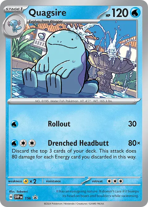 Quagsire, SVP Black Star Promos 156/225