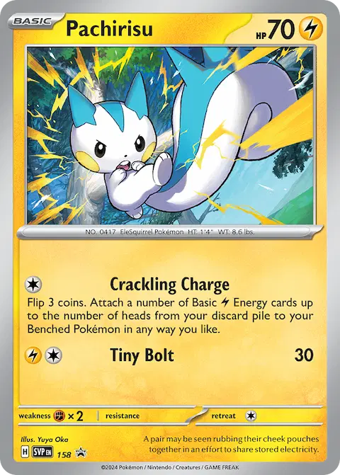 Pachirisu, SVP Black Star Promos 158/225