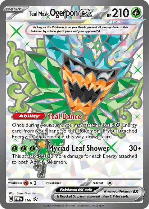 Teal Mask Ogerpon ex, SVP Black Star Promos 166/225
