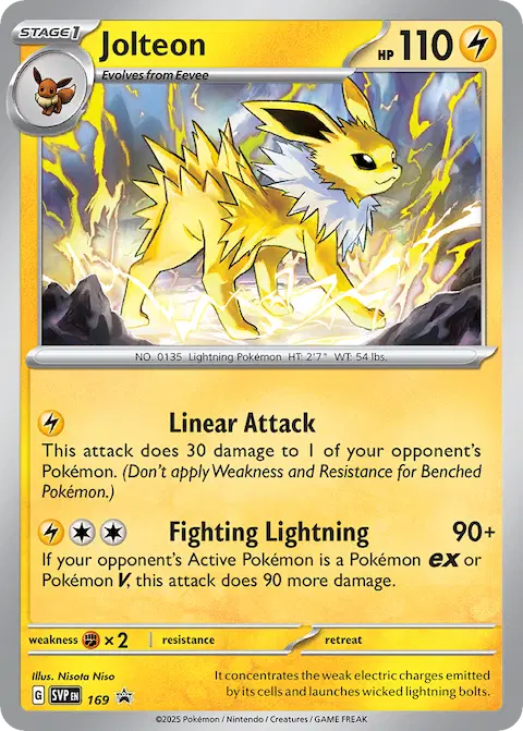 Jolteon, SVP Black Star Promos 169/225