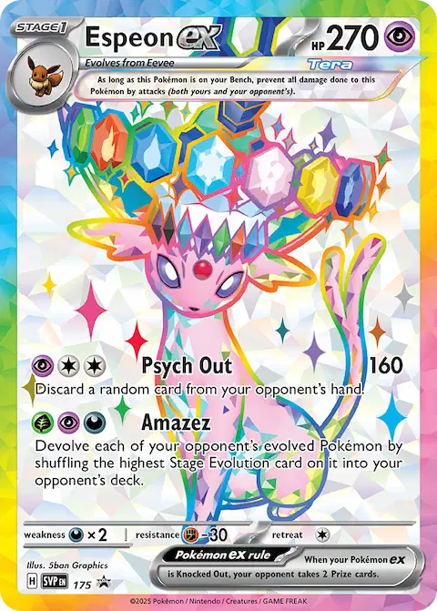 Espeon ex, SVP Black Star Promos 175/225