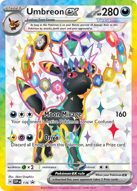 Umbreon ex, SVP Black Star Promos 176/225