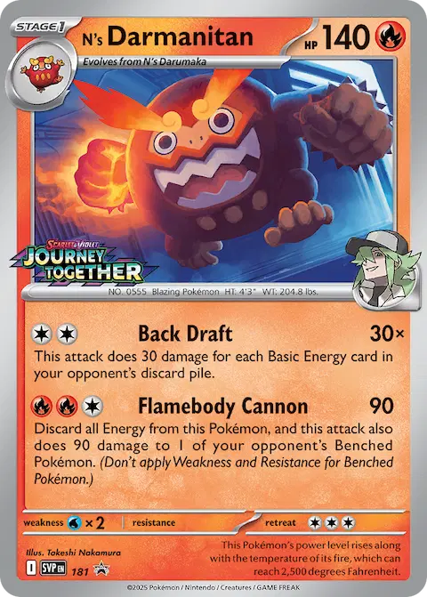 N's Darmanitan, SVP Black Star Promos 181/225