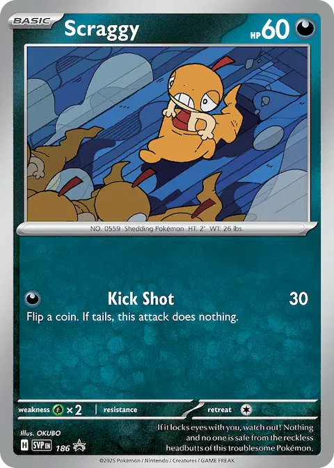 Scraggy, SVP Black Star Promos 186/225