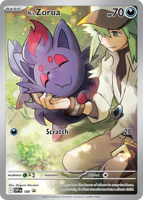 N's Zorua, SVP Black Star Promos 189/225