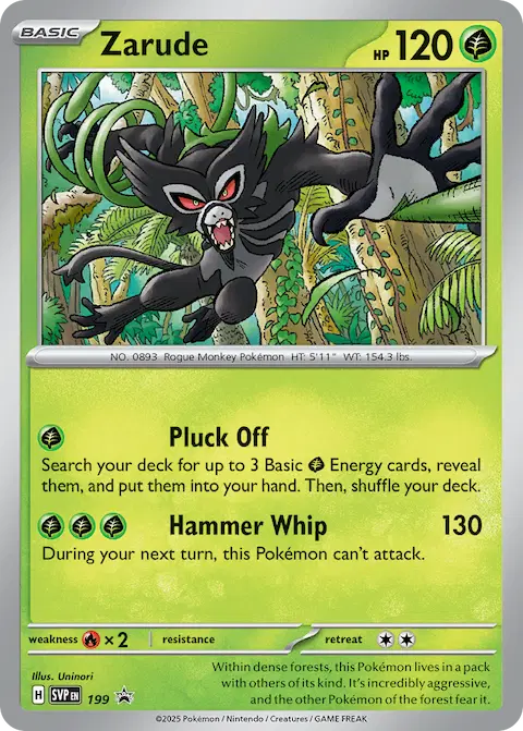 Zarude, SVP Black Star Promos 199/225