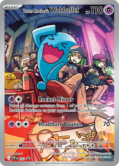Team Rocket's Wobbuffet, SVP Black Star Promos 203/225