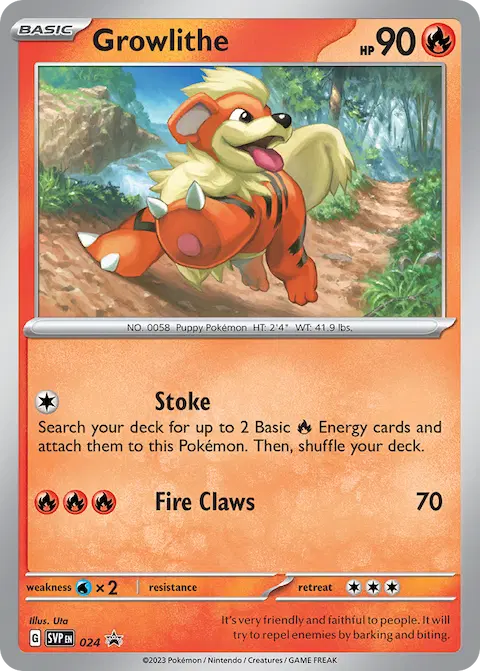 Growlithe, SVP Black Star Promos 024/225