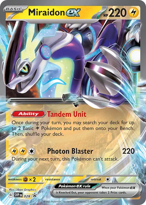 Miraidon ex, SVP Black Star Promos 028/225