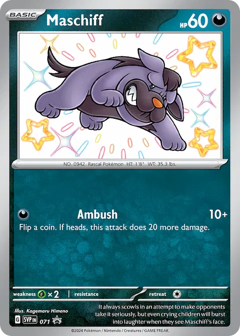 Maschiff, SVP Black Star Promos 071/225