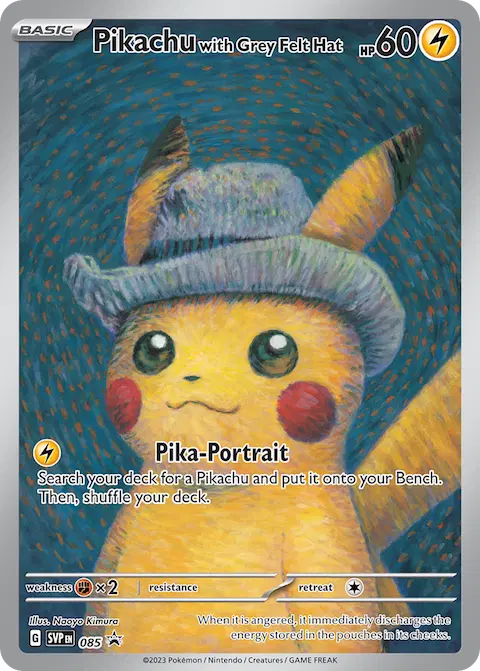 Pikachu with Grey Felt Hat, SVP Black Star Promos 085/225