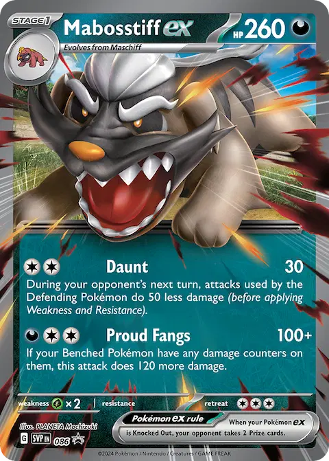 Mabosstiff ex, SVP Black Star Promos 086/225