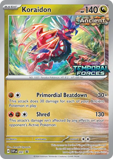 Koraidon, SVP Black Star Promos 091/225
