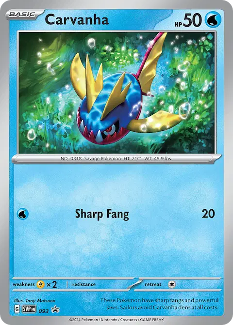 Carvanha, SVP Black Star Promos 093/225