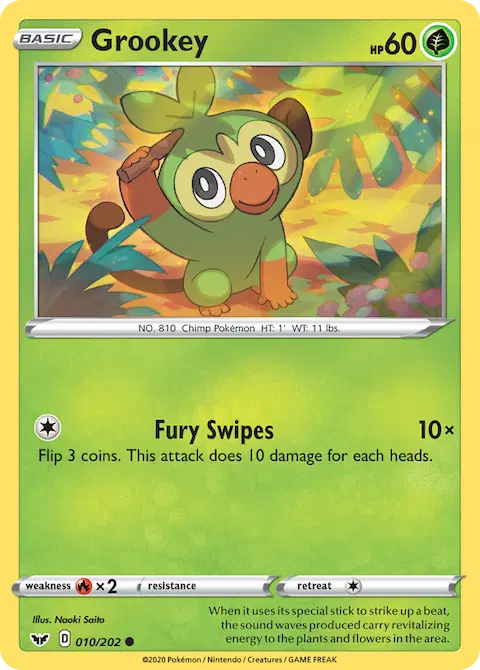 Grookey, Sword & Shield 10/202
