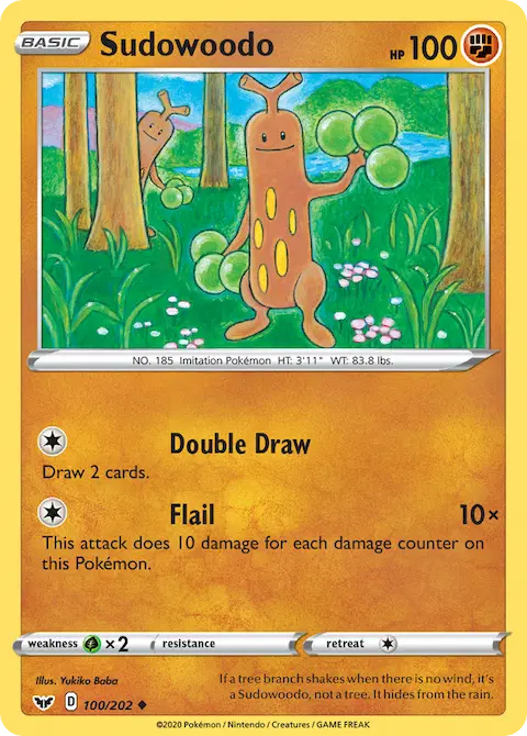 Sudowoodo, Sword & Shield 100/202