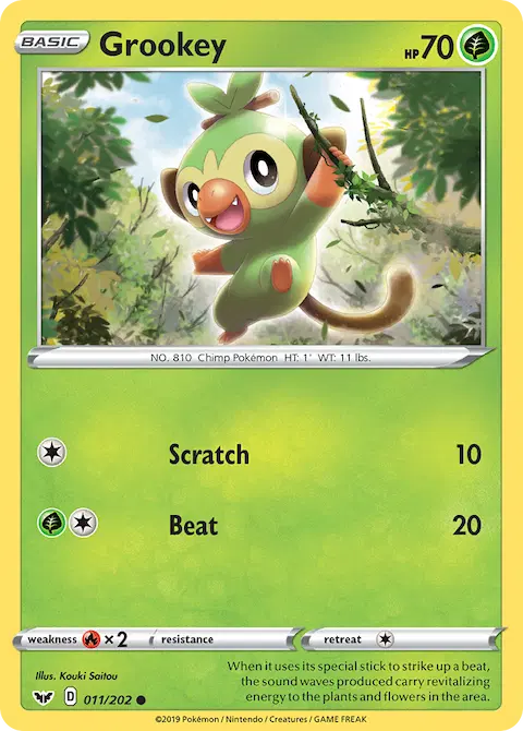 Grookey, Sword & Shield 11/202