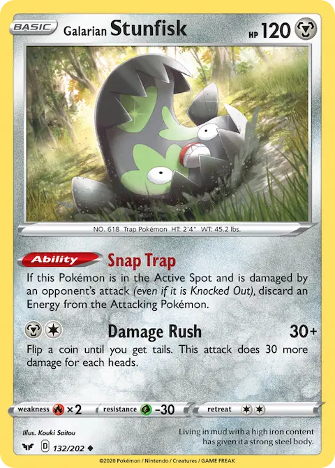 Galarian Stunfisk, Sword & Shield 132/202