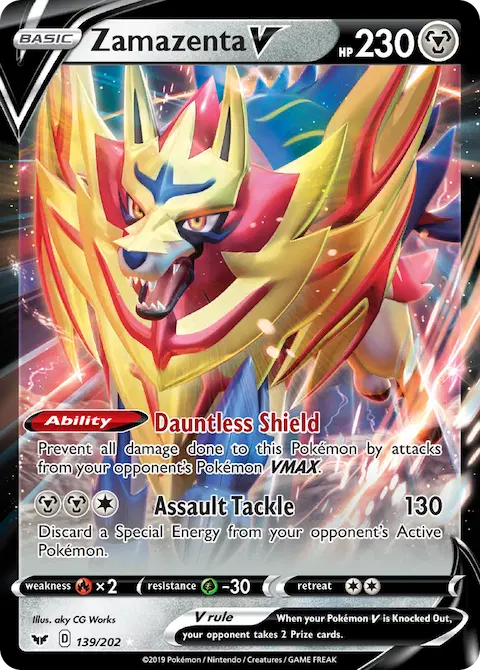Zamazenta V, Sword & Shield 139/202
