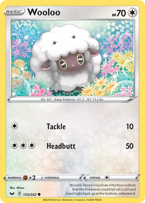 Wooloo, Sword & Shield 153/202