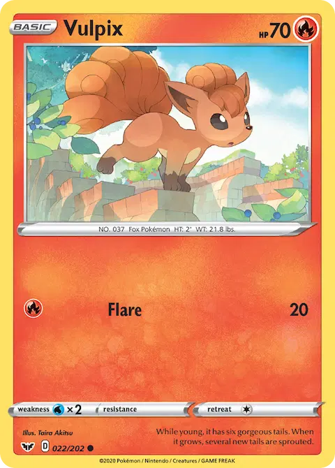 Vulpix, Sword & Shield 22/202
